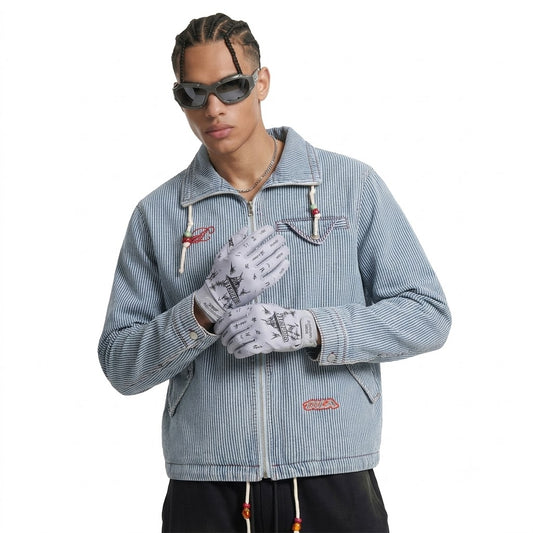 Vertical striped jacket for men | MuddyStock Originals