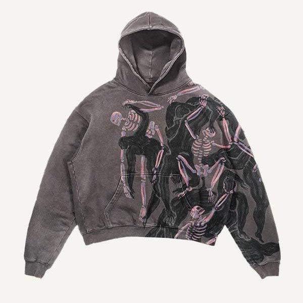 Men's Printed Hoodie Coffee