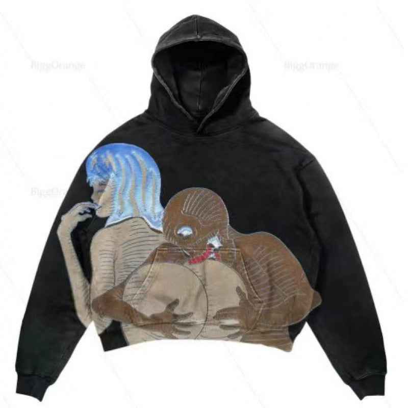 Casual Letter Printed Hoodie For Men And Women TMW4937 MuddyStock