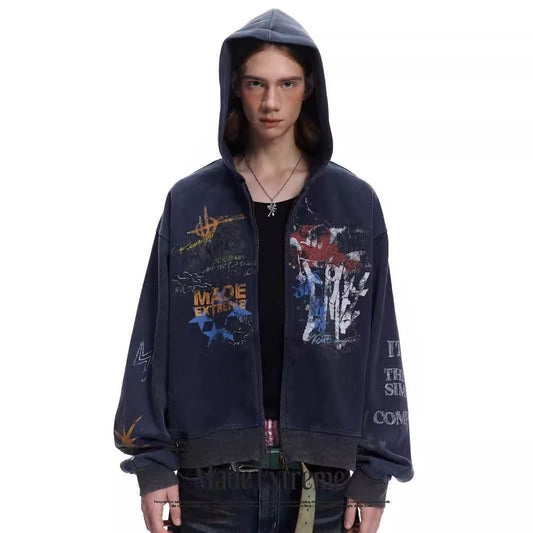 Street Hip Hop Graffiti Hoodie for Men and Women | MuddyStock Origials