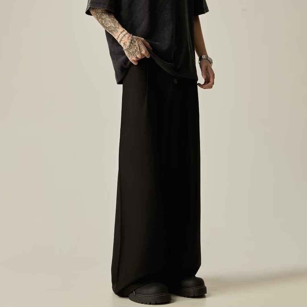 Men's Casual Vertical Tube Wide-leg Pants MuddyStock