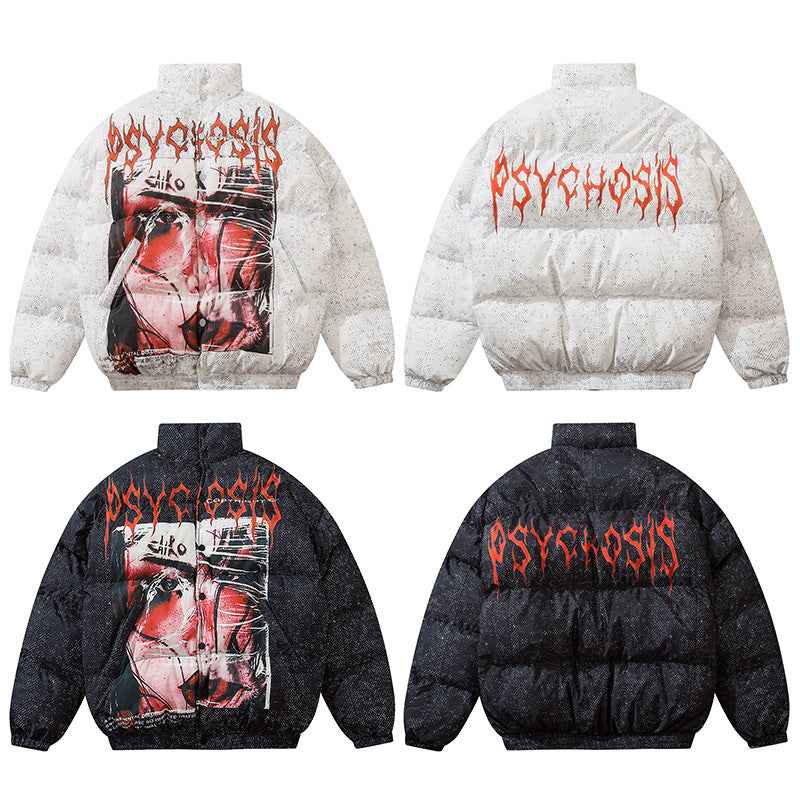 West Coast European and American street characters padded jacket for men