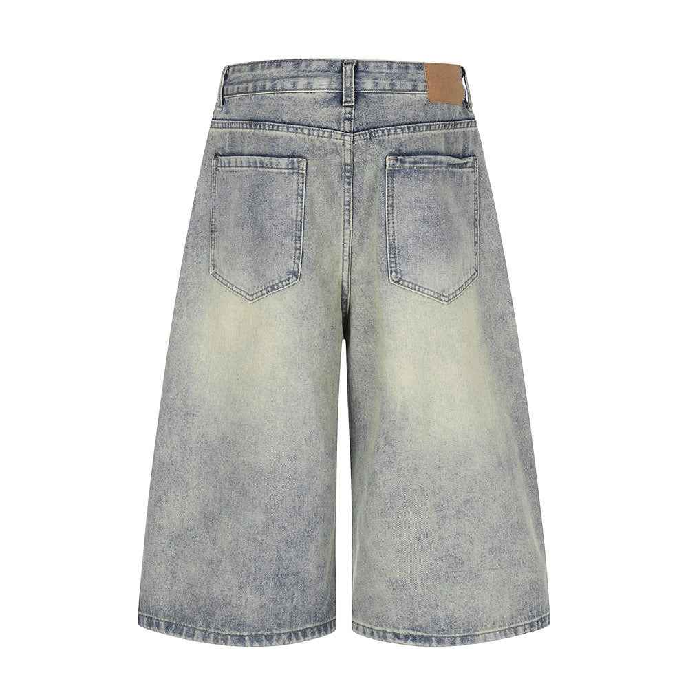Ripped denim cropped pants for women | MuddyStock Originals