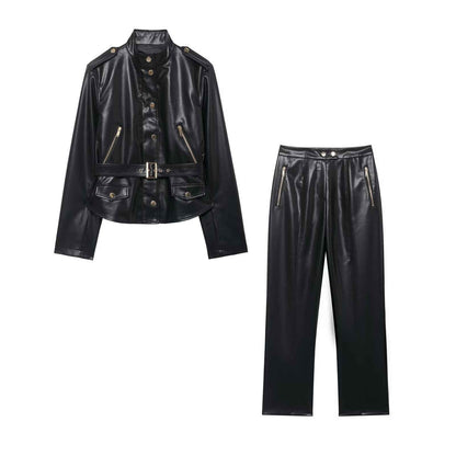 Imitation jacket+flared pants for women | MuddyStock Originals