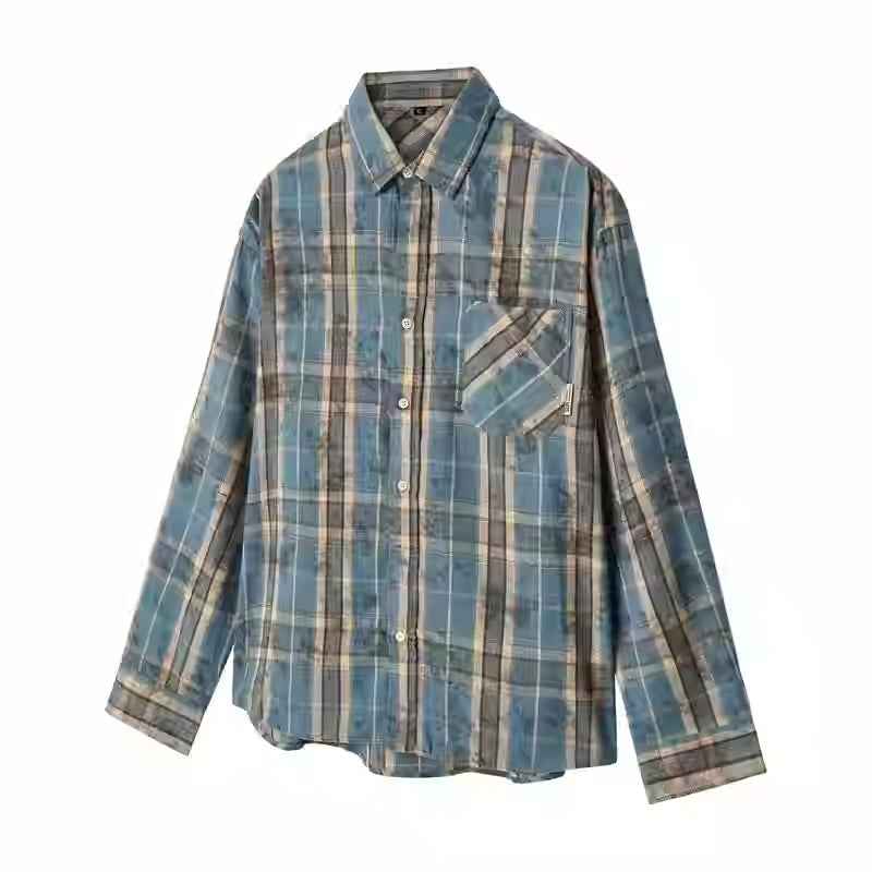 Plaid Shirt For Women Blue null