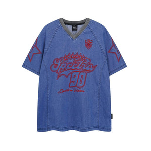 Washed Loose Short Sleeve T-Shirt for Men and Women | MuddyStock Originals Blue