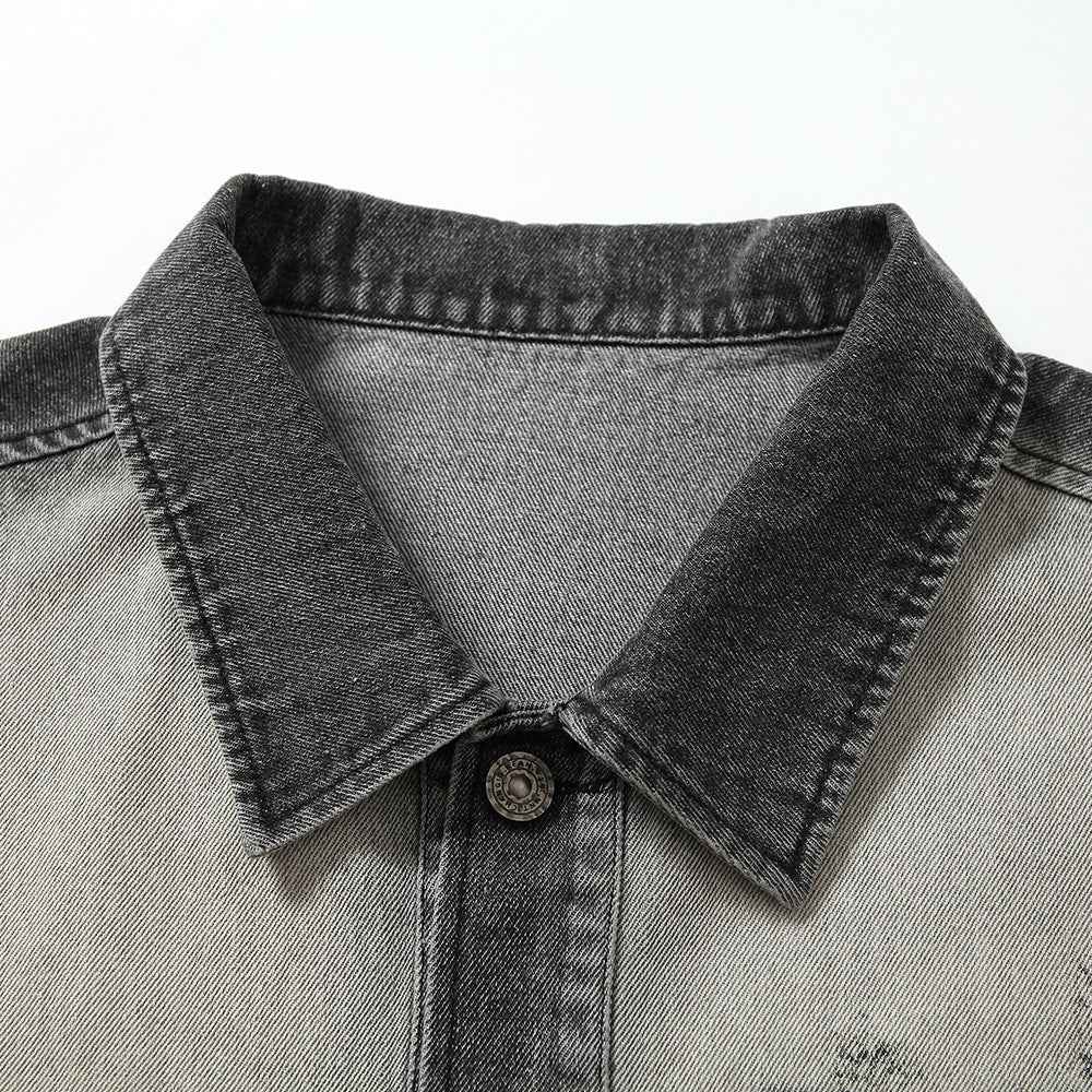 Dark Fun Abstract Demon Printed Jacket For Men MuddyStock