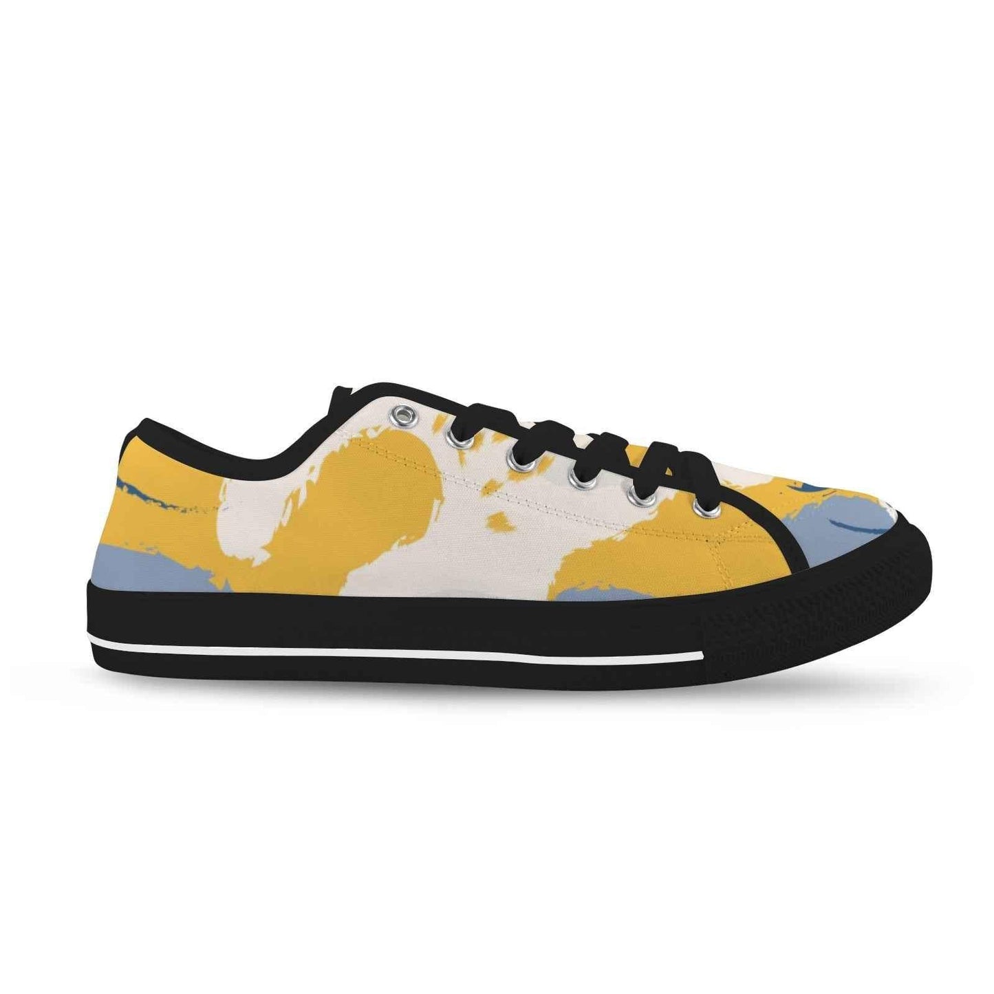 Seattle Low Top Men's Shoes With Abstract Design