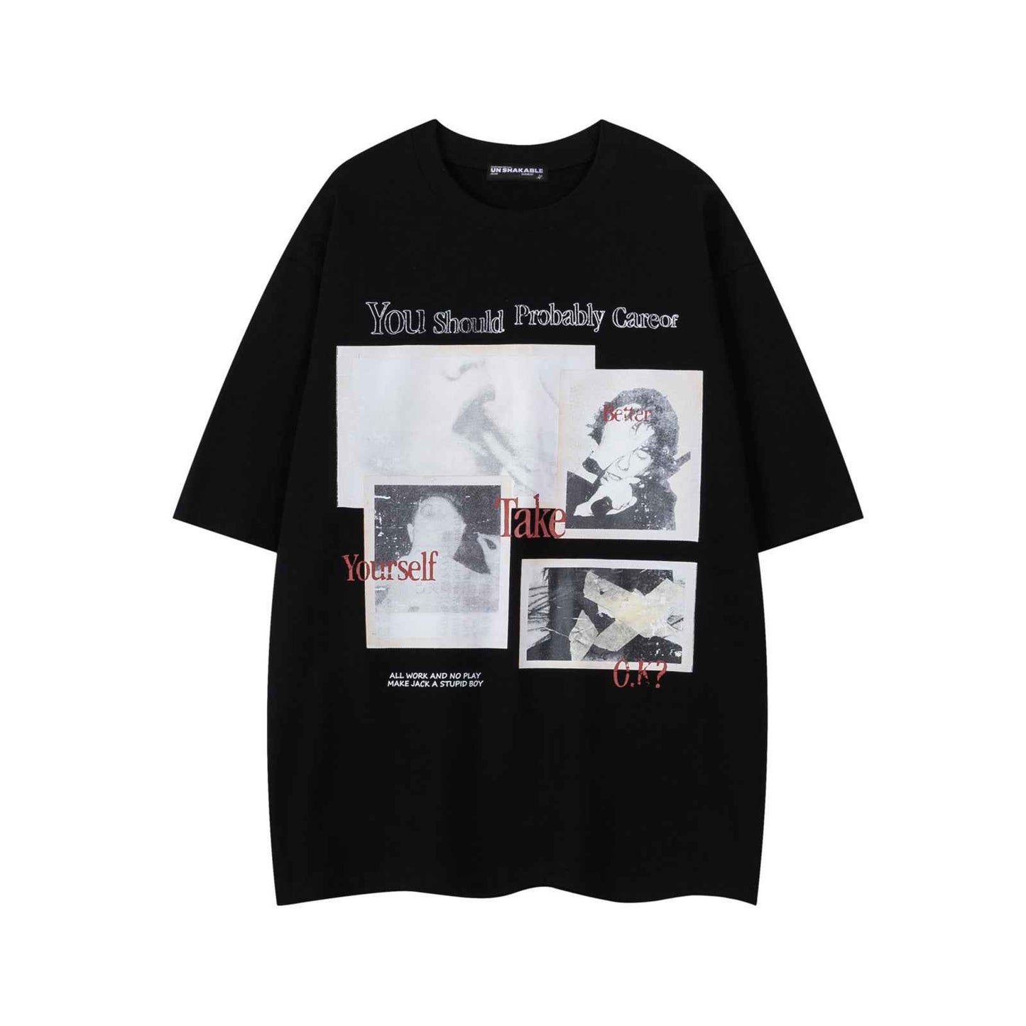 Streetwear Graphic Print Short Sleeve T-Shirt For Men And Women | MuddyStock Originals Black MuddyStock