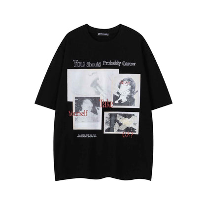 Streetwear Graphic Print Short Sleeve T-Shirt For Men And Women | MuddyStock Originals Black MuddyStock