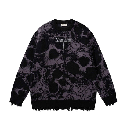 Dark Skull Knitwear Sweater For Men And Women | MuddyStock Originals Black MuddyStock