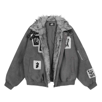 Wool collar jacket for men and women | MuddyStock Originals Gray MuddyStock