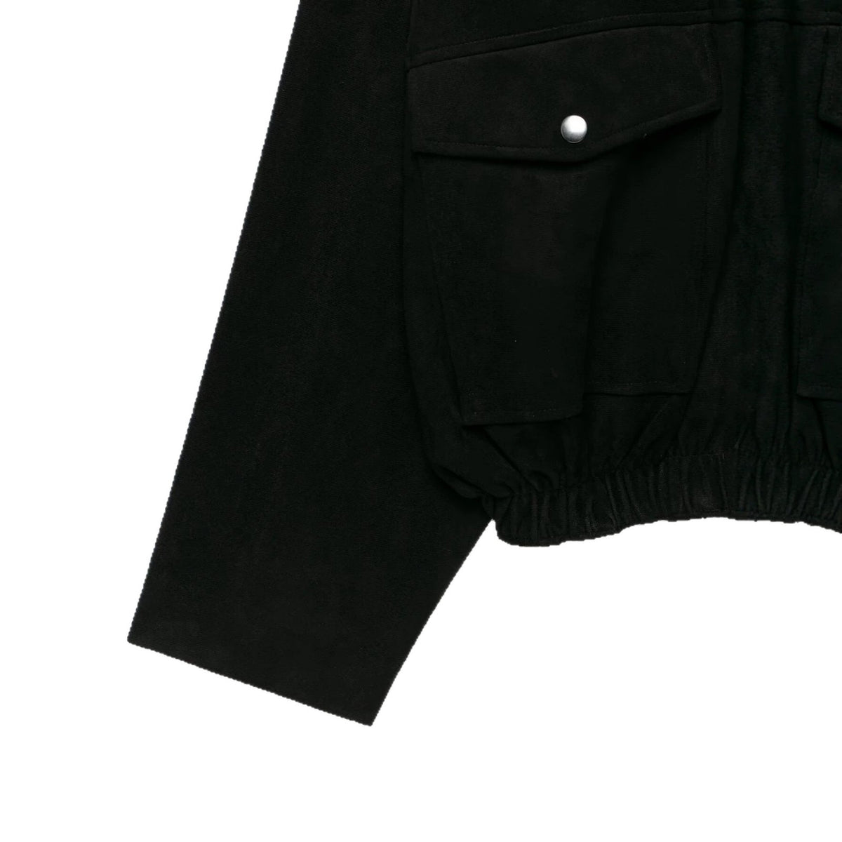 Sueded Cargo Jacket for Women Loose Short Coat
