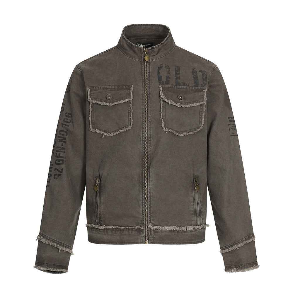 Make an old letter printed jacket | MuddyStock Originals Cocoa Color