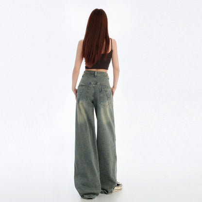 Wide Leg Straight Leg Denim Pants for Women | MuddyStock Originals MuddyStock