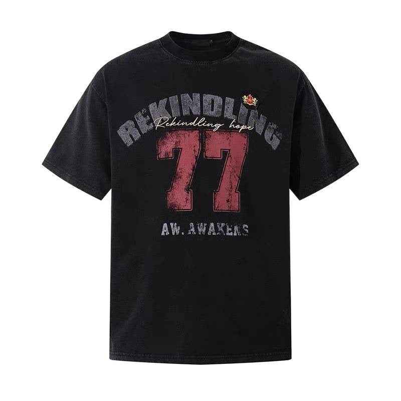 Street-style Loose-fitting Versatile Short-sleeve T-shirt For Men