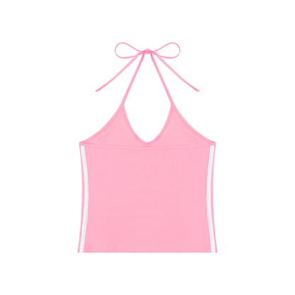 Women's Color Block Halter Crop Tank Top | MuddyStock Originals