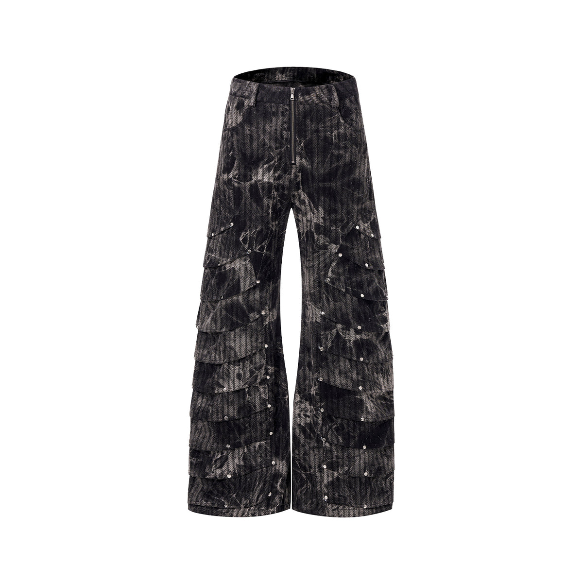 Men's Retro Wide Leg Mop Pants Picture Color All Products
