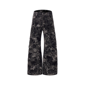 Men's Retro Wide Leg Mop Pants Picture Color All Products