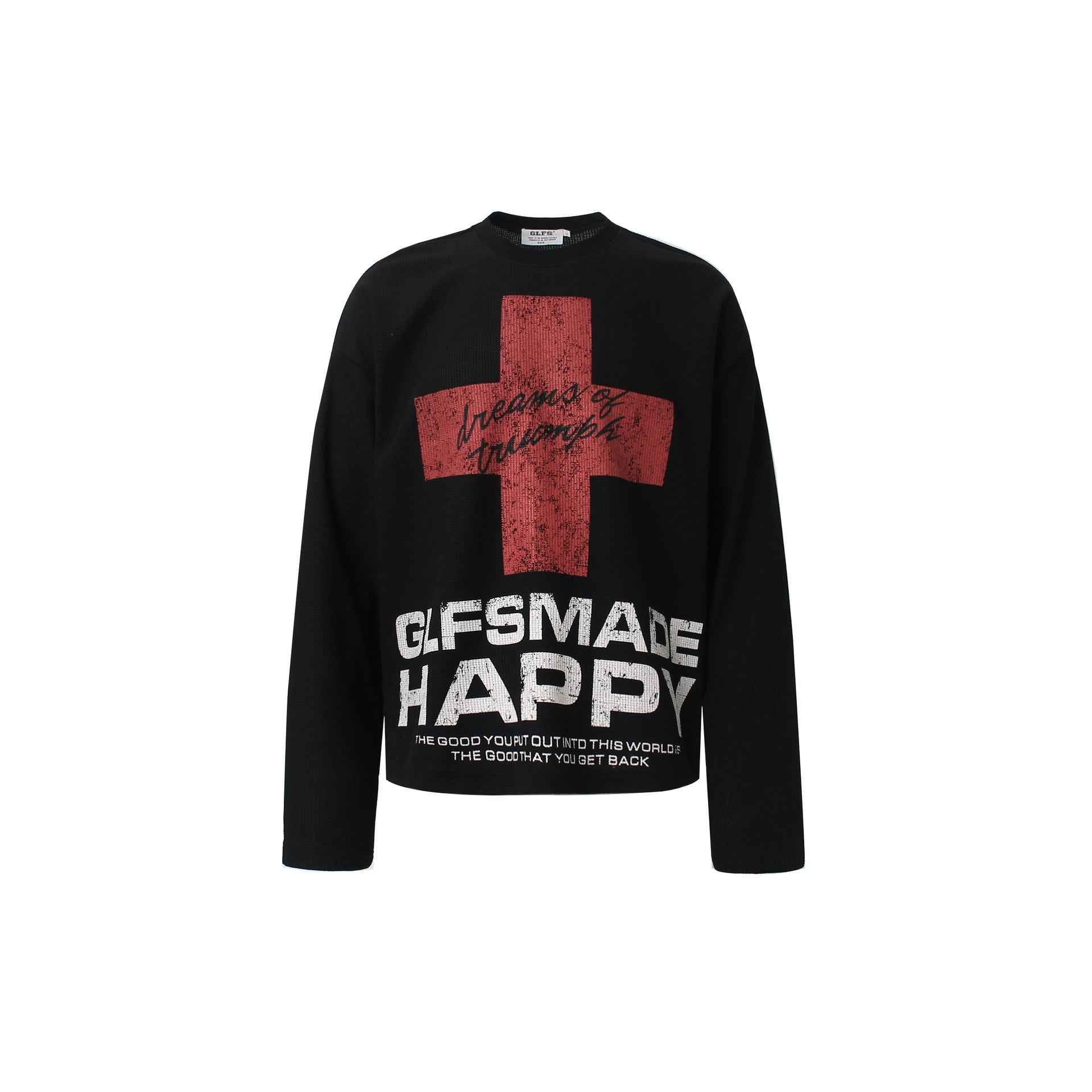 American-style Retro Street Long-sleeve T-shirt