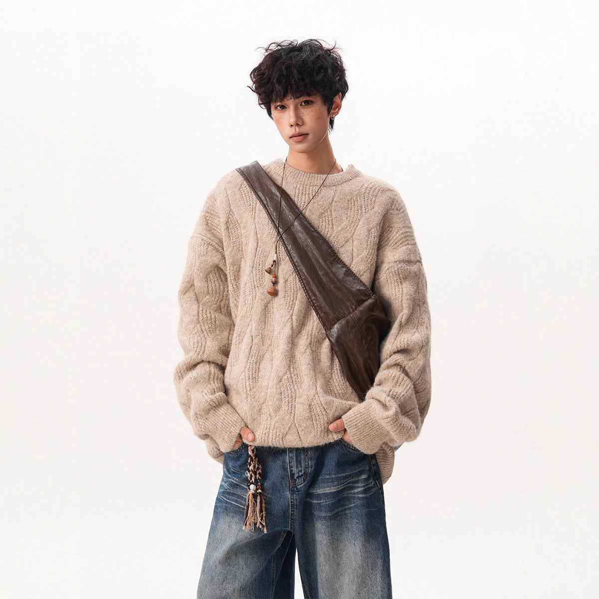 Vintage Round Neck Sweater for Men | MuddyStock Originals MuddyStock