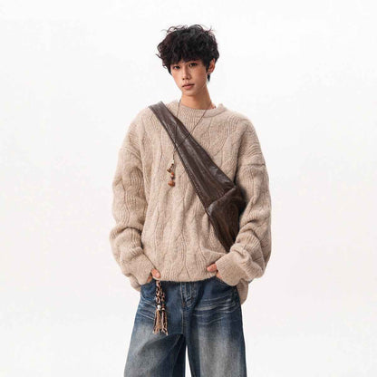 Vintage Round Neck Sweater for Men | MuddyStock Originals MuddyStock