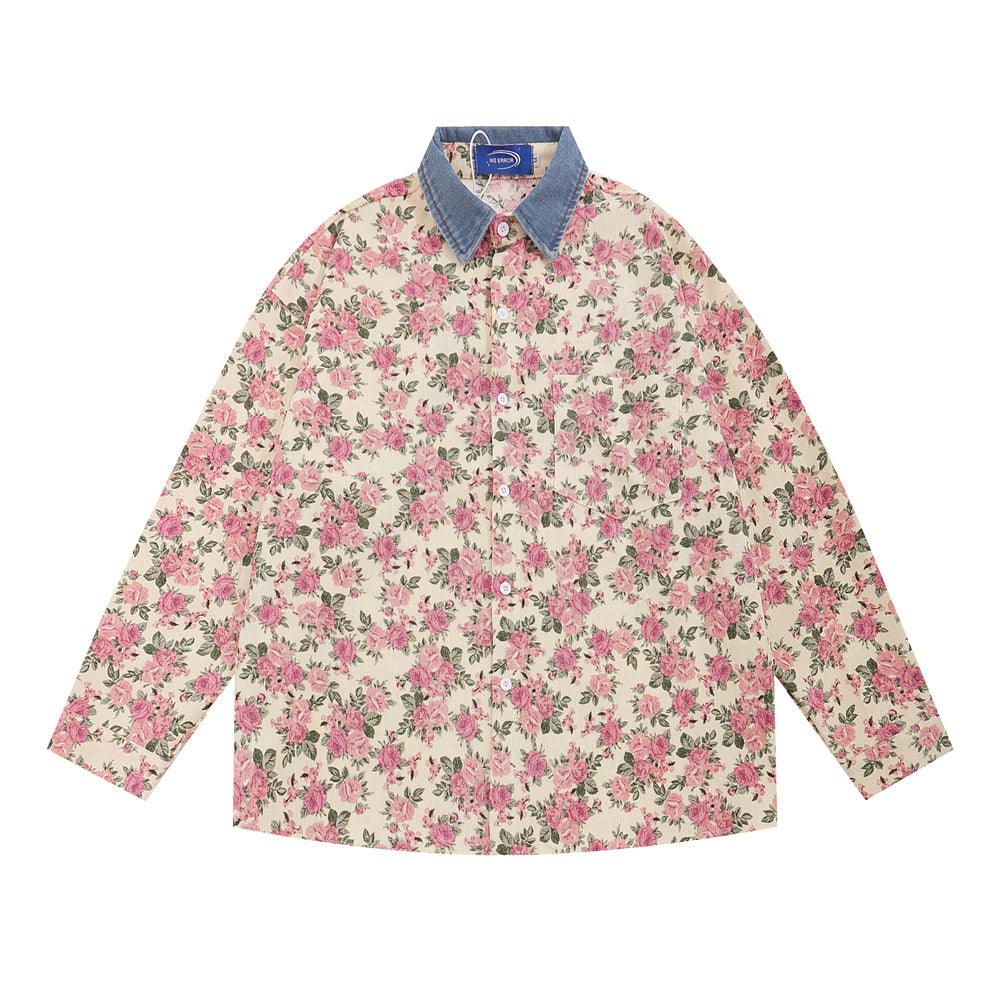 Floral Print Long Sleeve Shirt For Women All Products