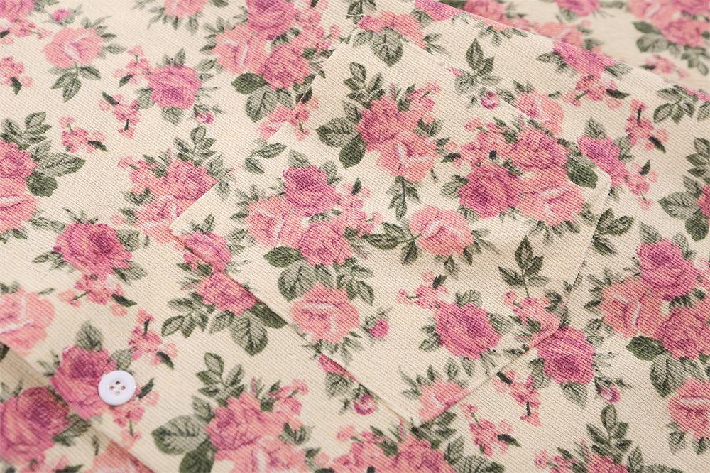 Floral Print Long Sleeve Shirt For Women All Products