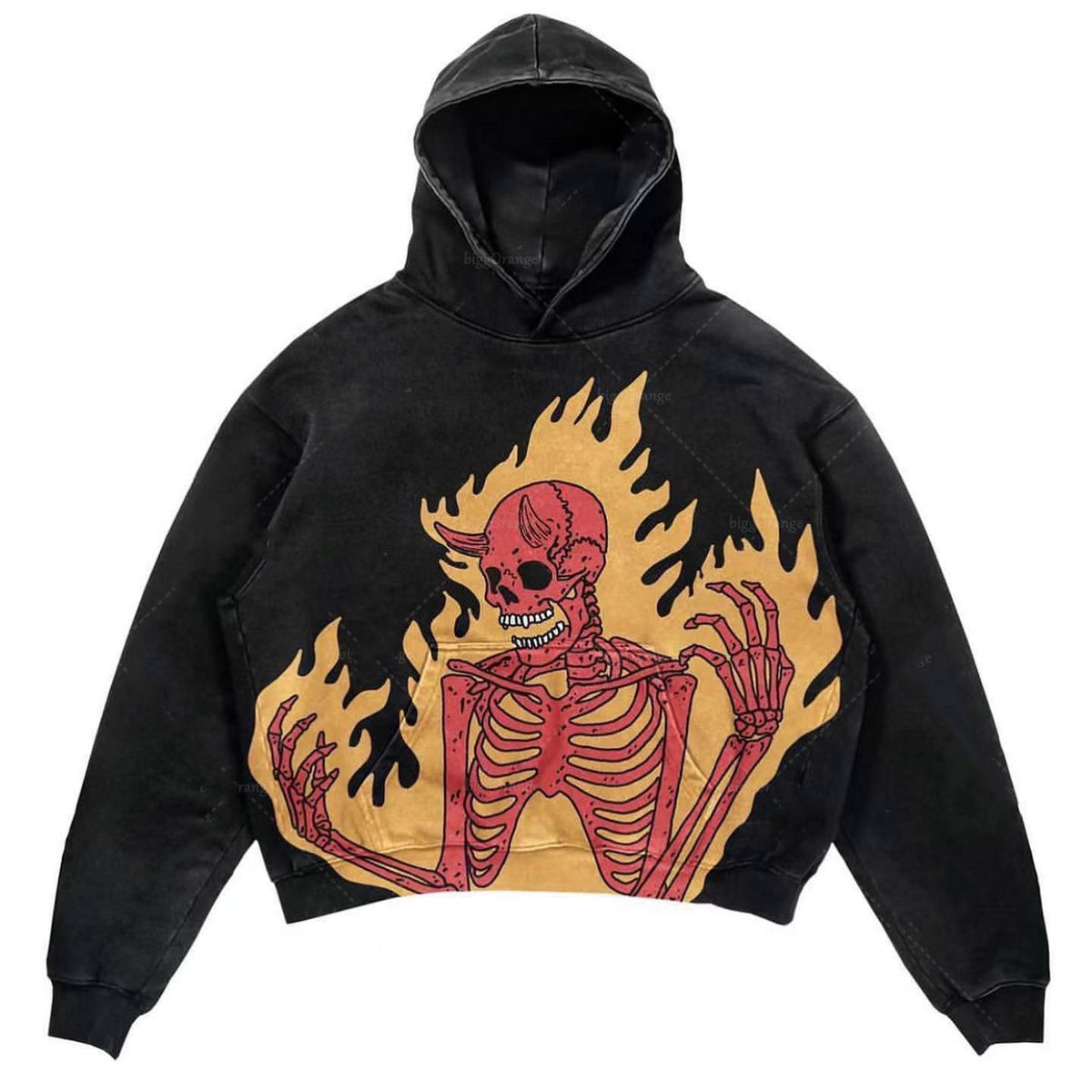 Fleece-lined Printed Hoodie For Men 11 Style