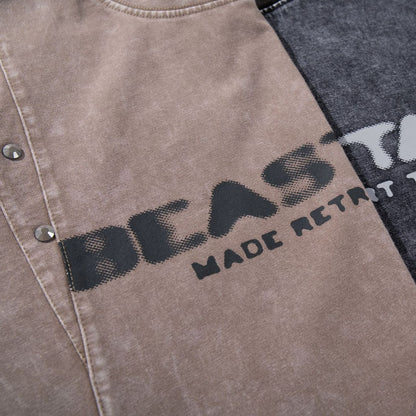 Men's short sleeved T-shirt retro washed pure cotton | MuddyStock Originals MuddyStock