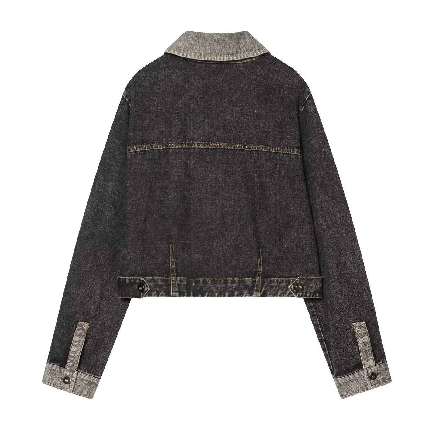 Spring denim jacket+rolled denim jeans for women | MuddyStock Originals