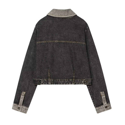 Spring denim jacket+rolled denim jeans for women | MuddyStock Originals