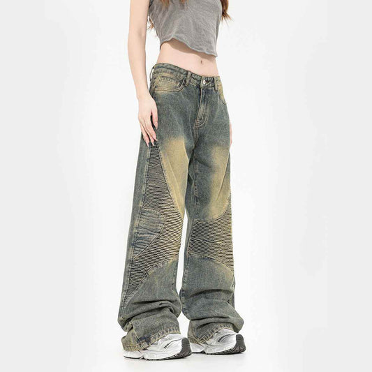 Straight Jeans Washed Yellow Mud Jeans For Women MuddyStock