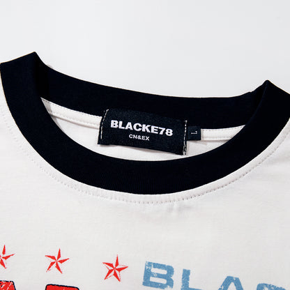 Crowd printed short sleeved t-shirt for women | MuddyStock Originals