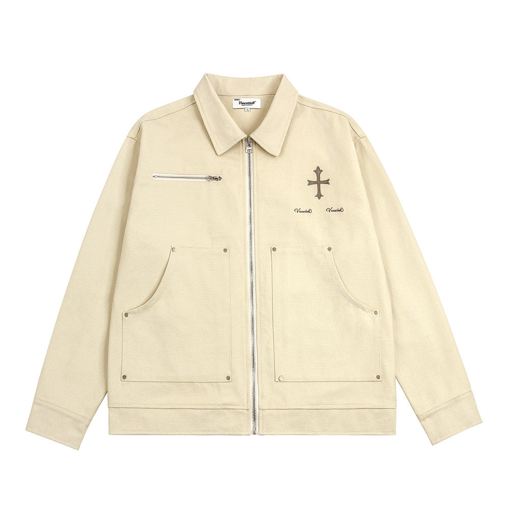 Trendy Punk Cross Jacket Coat For Men And Women