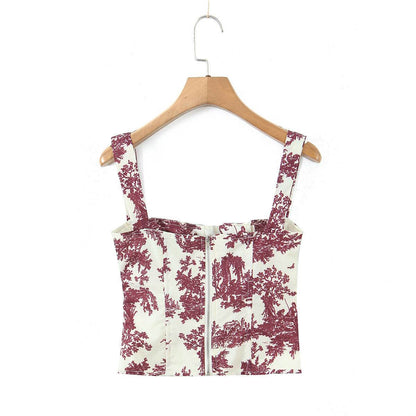 Floral slim fit small camisole vest for women | MuddyStock Originals MuddyStock