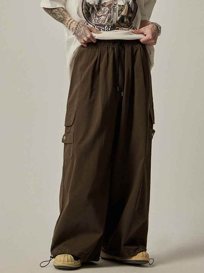 Men's Trendy Design All-match Loose Straight Wide-leg Pants MuddyStock