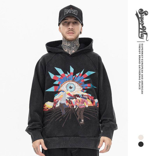 Men's Embroidered Hoodie Loose Fit | MuddyStock Originals MuddyStock