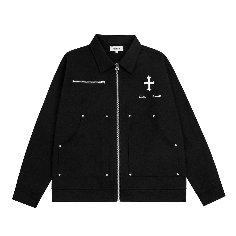 Trendy Punk Cross Jacket Coat For Men And Women