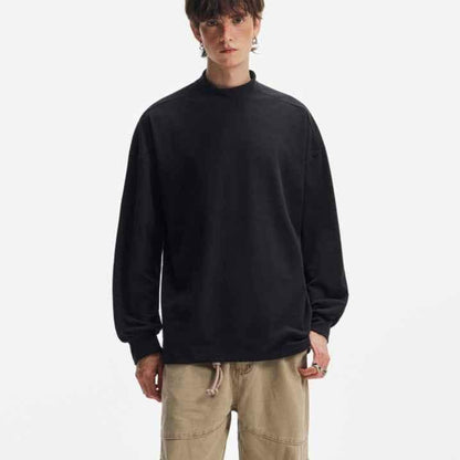 Long-sleeved Sweatshirt For Autumn And Winter Black null