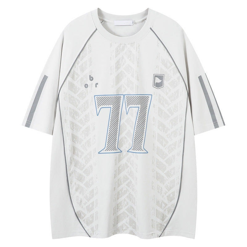 Short Sleeve Sporty T-Shirt for Men and Women | MuddyStock Originals White MuddyStock