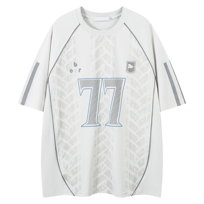 Short Sleeve Sporty T-Shirt for Men and Women | MuddyStock Originals White MuddyStock