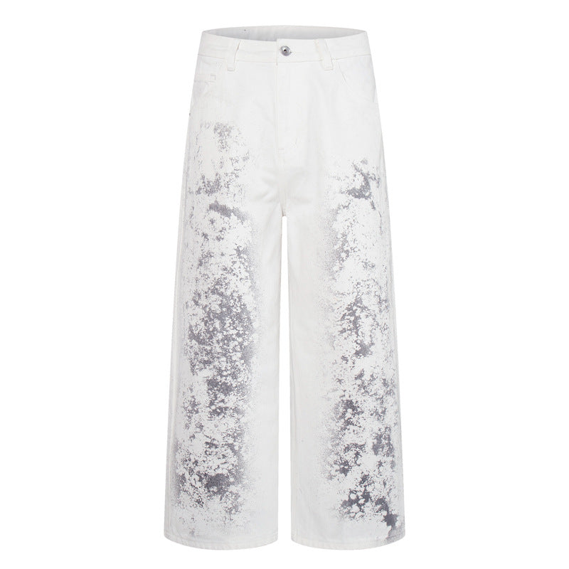 Women's Loose Denim Pants | MuddyStock Originals Snow White Gray