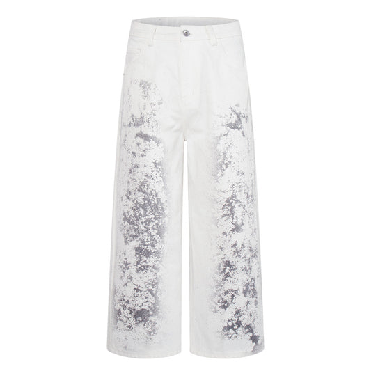 Women's Loose Denim Pants | MuddyStock Originals Snow White Gray