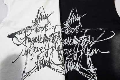 Five-pointed Star Graffiti Necklace Vest For Men And Women MuddyStock
