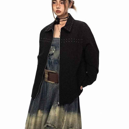 Decorative Rivets Female Trendy All-match Jacket MuddyStock