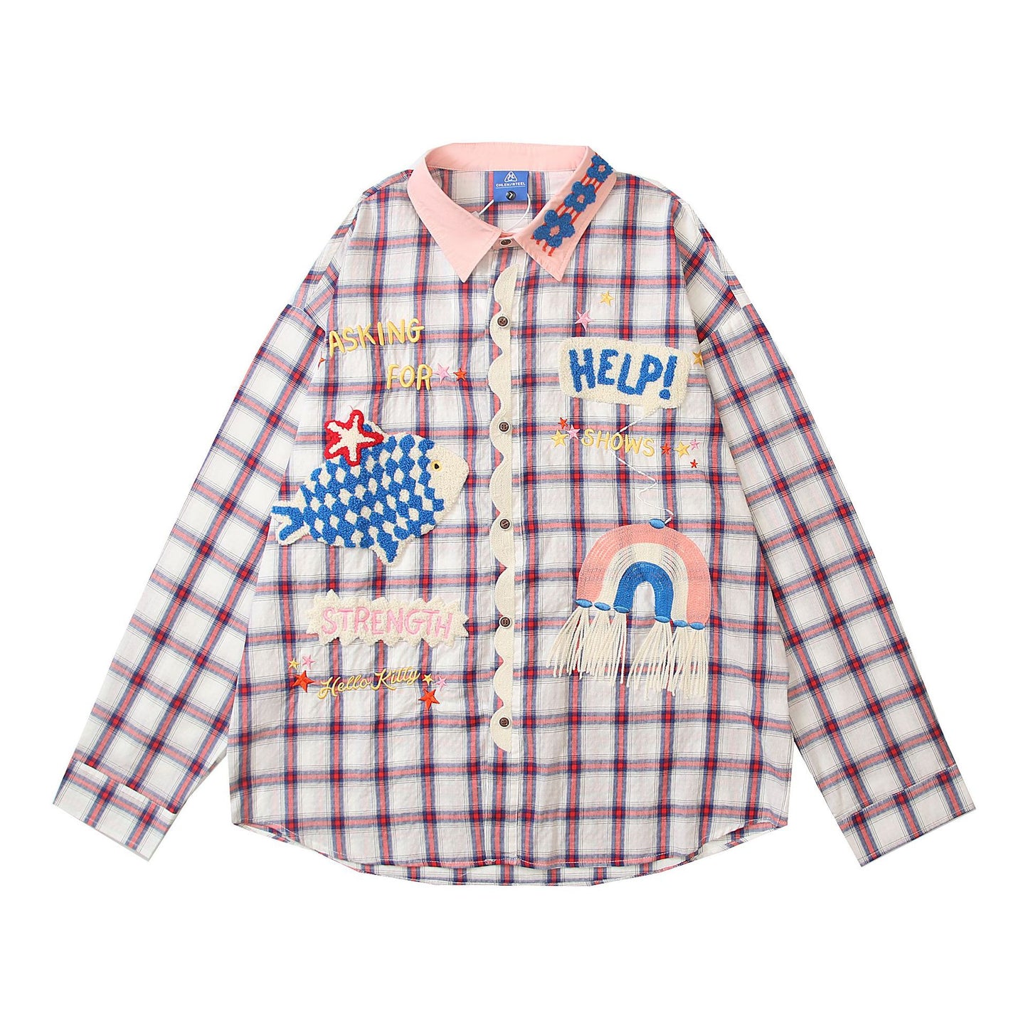 Retro Fish Long Sleeve Shirt For Women Picture Color eprolo