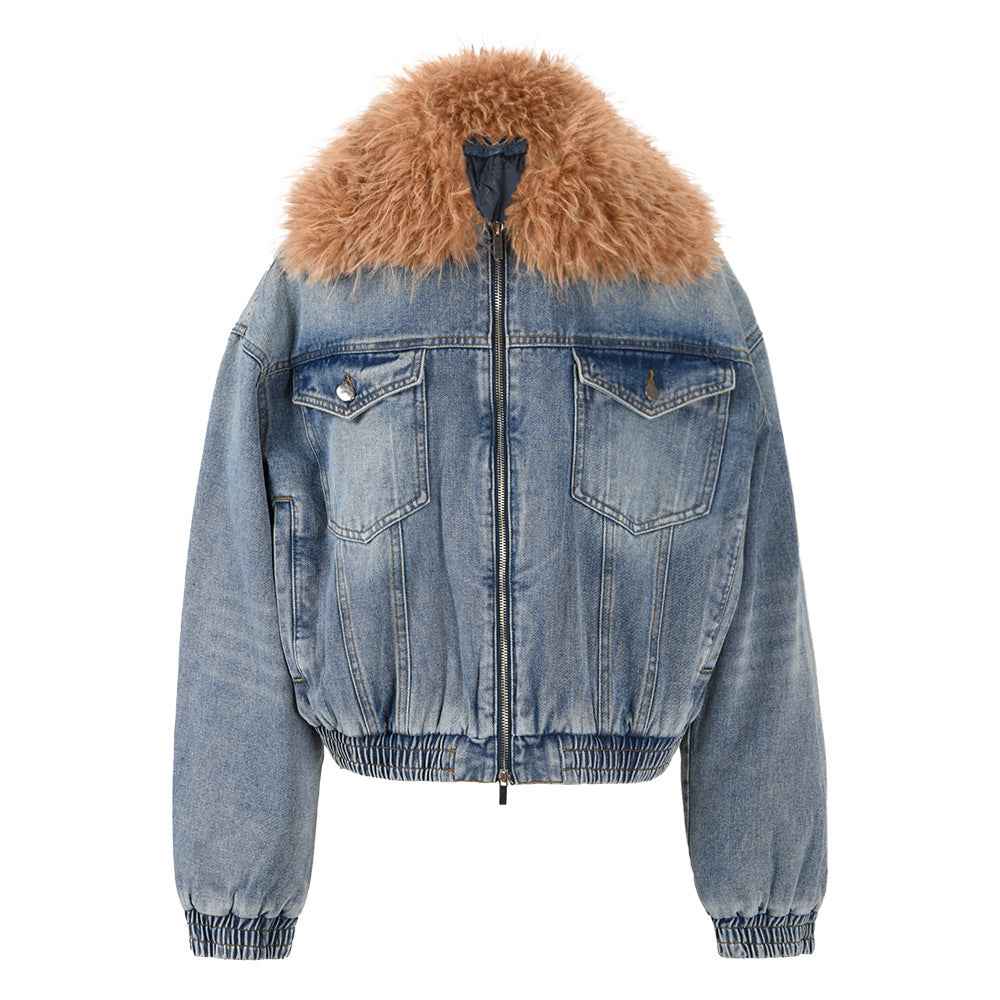 Women's All-match Quilted Denim Jacket