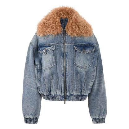 Women's All-match Quilted Denim Jacket