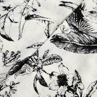 Men and Women Printed Short-sleeved Shirt MuddyStock